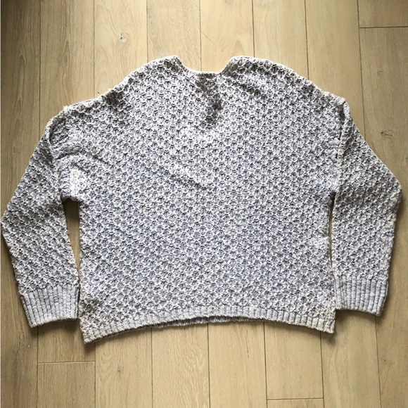 Anthropologie Pilcro Textured Wide Neck Cotton Sweater Size L - Picture 12 of 12